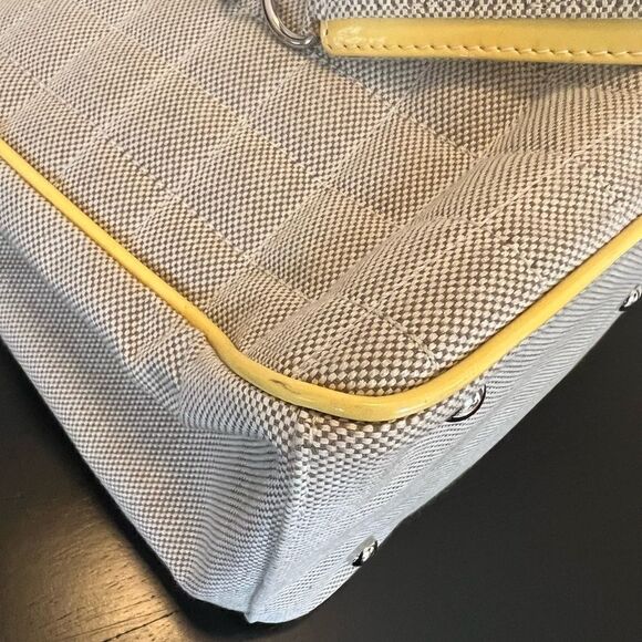 AUTH CHANEL VINTAGE CANVAS TOTE BAG - Picture 5 of 13